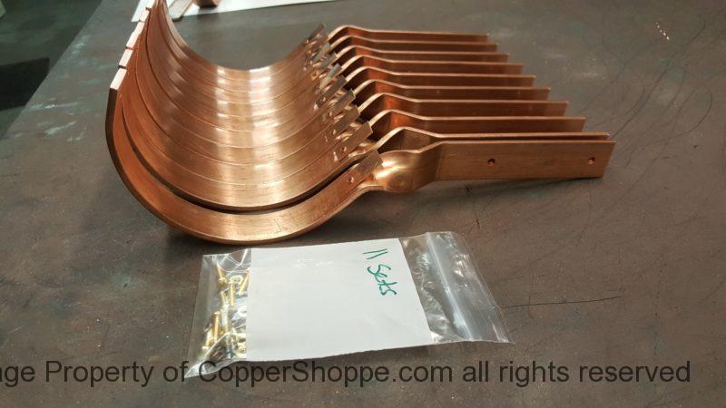 SideRider Copper Gutter Brackets for Half Round Copper Gutters