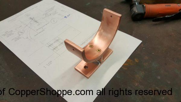 Torres Copper Downspout Bracket for 4" Round Copper Downspouts