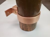 ZAK Copper Downspout Bracket for 4" Round Downspouts